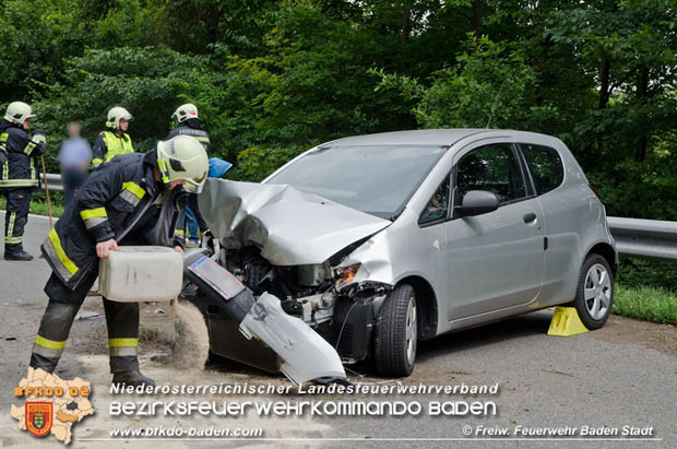 20170726 Verkehrsunfall LB210 Baden-Sattelbach  Foto:  FF Baden-Stadt / Michael Nositzka