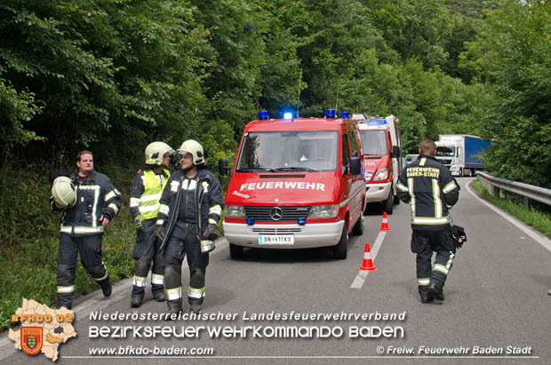 20170726 Verkehrsunfall LB210 Baden-Sattelbach  Foto:  FF Baden-Stadt / Michael Nositzka