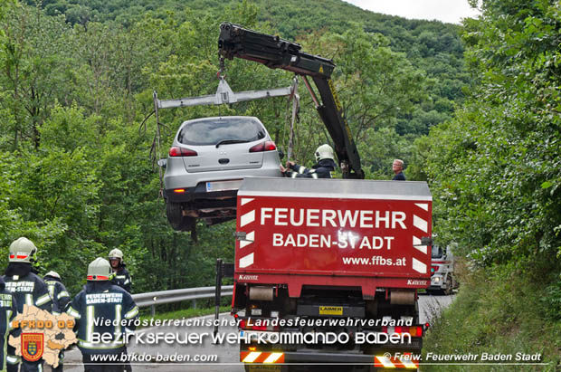 20170726 Verkehrsunfall LB210 Baden-Sattelbach  Foto:  FF Baden-Stadt / Michael Nositzka