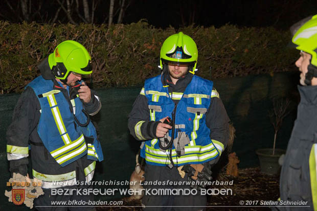 20171222 Brand in einem Reihenwohnhaus in Tribuswinkel  Foto:  Stefan Schneider BFK BADEN