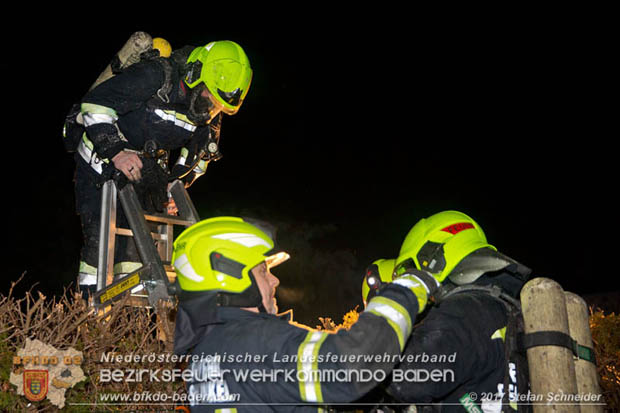 20171222 Brand in einem Reihenwohnhaus in Tribuswinkel  Foto:  Stefan Schneider BFK BADEN