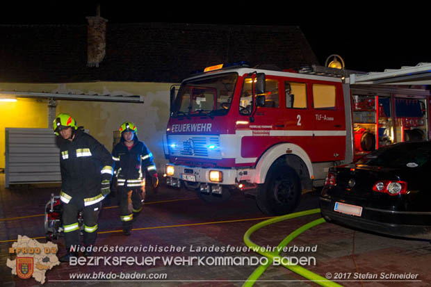 20171222 Brand in einem Reihenwohnhaus in Tribuswinkel  Foto:  Stefan Schneider BFK BADEN