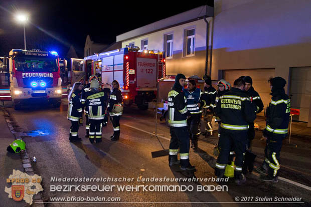 20171222 Brand in einem Reihenwohnhaus in Tribuswinkel  Foto:  Stefan Schneider BFK BADEN