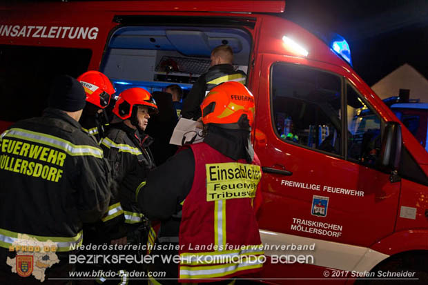 20171222 Brand in einem Reihenwohnhaus in Tribuswinkel  Foto:  Stefan Schneider BFK BADEN