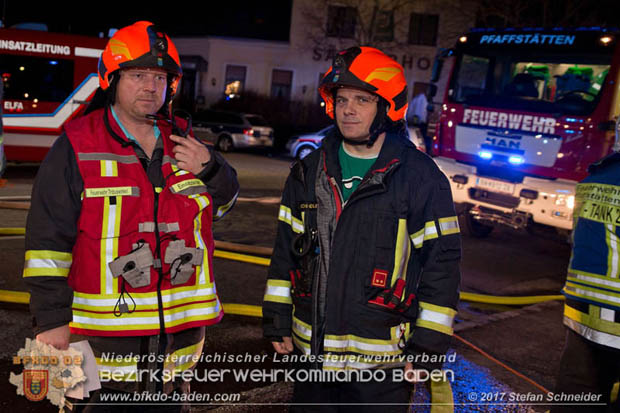 20171222 Brand in einem Reihenwohnhaus in Tribuswinkel  Foto:  Stefan Schneider BFK BADEN