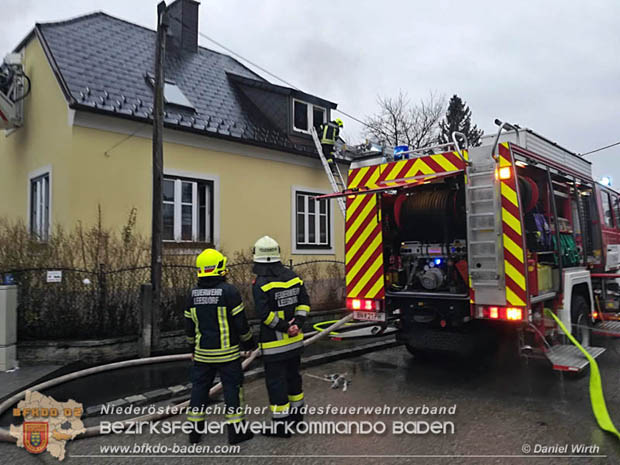 20180216 Brand in Wohnhaus in der Stadt Baden Ortsteil Leesdorf fordert ein Todesopfer  Foto:  Daniel Wirth BFK Baden