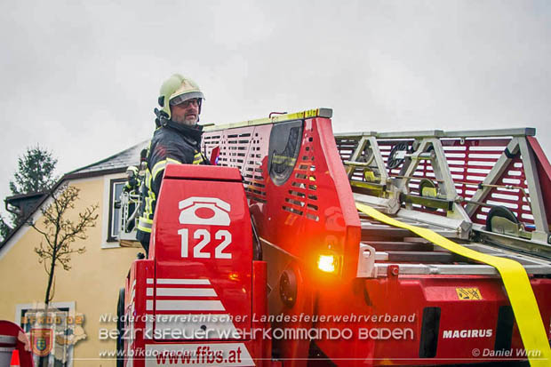 20180216 Brand in Wohnhaus in der Stadt Baden Ortsteil Leesdorf fordert ein Todesopfer  Foto:  Daniel Wirth BFK Baden