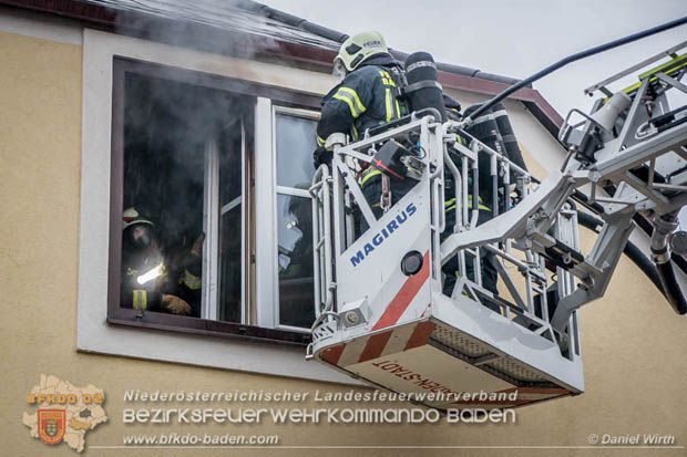 20180216 Brand in Wohnhaus in der Stadt Baden Ortsteil Leesdorf fordert ein Todesopfer  Foto:  Daniel Wirth BFK Baden