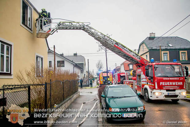 20180216 Brand in Wohnhaus in der Stadt Baden Ortsteil Leesdorf fordert ein Todesopfer  Foto:  Daniel Wirth BFK Baden