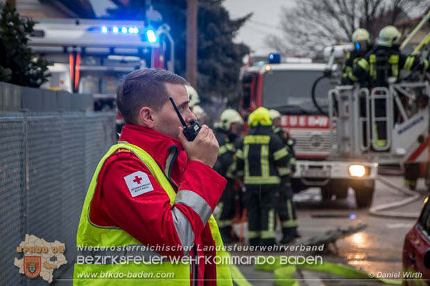 20180216 Brand in Wohnhaus in der Stadt Baden Ortsteil Leesdorf fordert ein Todesopfer  Foto:  Daniel Wirth BFK Baden