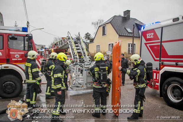 20180216 Brand in Wohnhaus in der Stadt Baden Ortsteil Leesdorf fordert ein Todesopfer  Foto:  Daniel Wirth BFK Baden