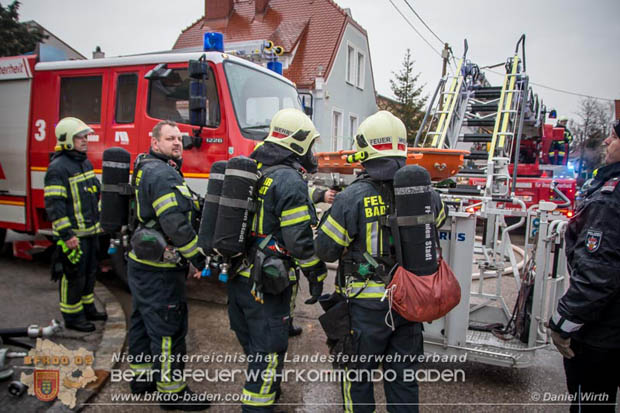 20180216 Brand in Wohnhaus in der Stadt Baden Ortsteil Leesdorf fordert ein Todesopfer  Foto:  Daniel Wirth BFK Baden