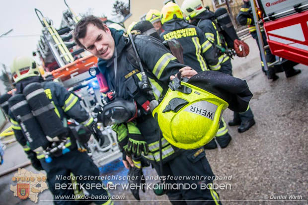 20180216 Brand in Wohnhaus in der Stadt Baden Ortsteil Leesdorf fordert ein Todesopfer  Foto:  Daniel Wirth BFK Baden