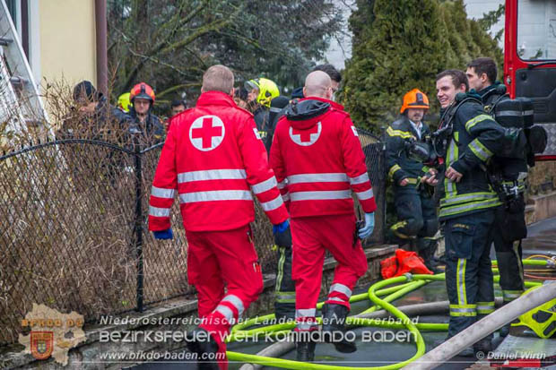 20180216 Brand in Wohnhaus in der Stadt Baden Ortsteil Leesdorf fordert ein Todesopfer  Foto:  Daniel Wirth BFK Baden