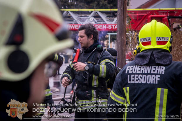 20180216 Brand in Wohnhaus in der Stadt Baden Ortsteil Leesdorf fordert ein Todesopfer  Foto:  Daniel Wirth BFK Baden