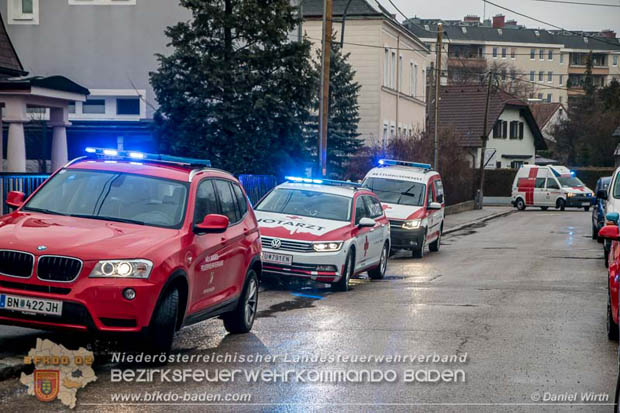 20180216 Brand in Wohnhaus in der Stadt Baden Ortsteil Leesdorf fordert ein Todesopfer  Foto:  Daniel Wirth BFK Baden