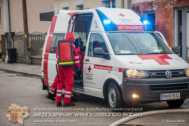 20180216 Brand in Wohnhaus in der Stadt Baden Ortsteil Leesdorf fordert ein Todesopfer  Foto:  Daniel Wirth BFK Baden