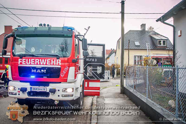 20180216 Brand in Wohnhaus in der Stadt Baden Ortsteil Leesdorf fordert ein Todesopfer  Foto:  Daniel Wirth BFK Baden