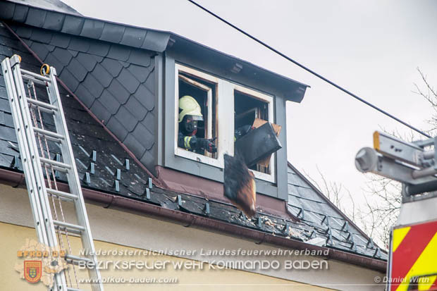 20180216 Brand in Wohnhaus in der Stadt Baden Ortsteil Leesdorf fordert ein Todesopfer  Foto:  Daniel Wirth BFK Baden