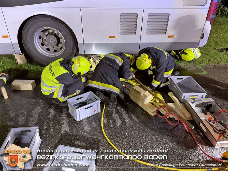 20240605_Personenrettung nach Verkehrsunfall auf der B17 in Gnselsdorf - Pkw gegen Omnibus  Foto: Freiwillige Feuerwehr Gnselsdorf