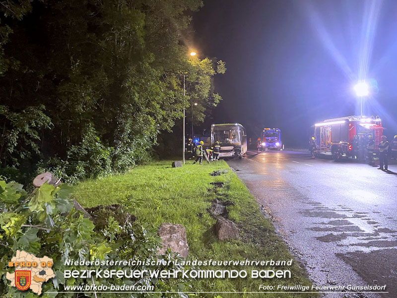 20240605_Personenrettung nach Verkehrsunfall auf der B17 in Gnselsdorf - Pkw gegen Omnibus  Foto: Freiwillige Feuerwehr Gnselsdorf