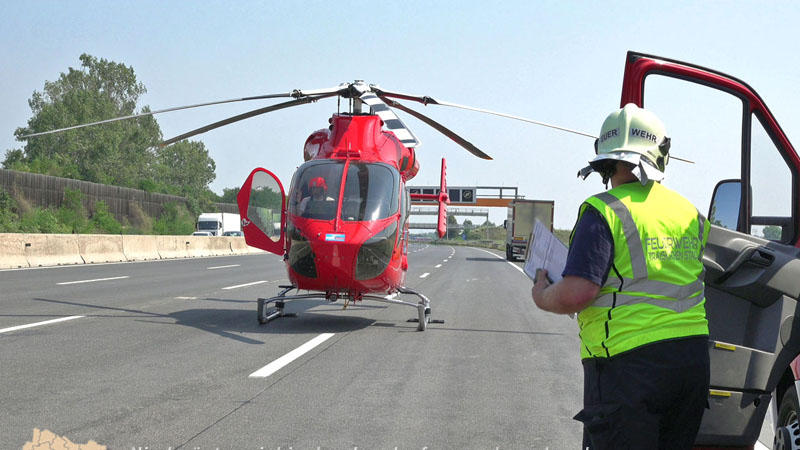 20240709_Alarmierte Menschenrettung nach Verkehrsunfall auf der A2 bei Traiskirchen Foto: Stefan Schneider BFKDO BADEN