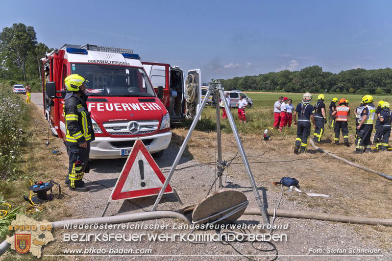 20240710_Aufwendige Menschenrettung aus Kanalsystem in Oberwaltersdorf  Foto: Stefan Schneider BFKDO BADEN