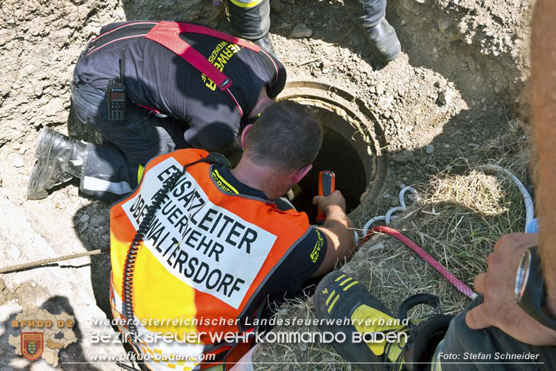 20240710_Aufwendige Menschenrettung aus Kanalsystem in Oberwaltersdorf  Foto: Stefan Schneider BFKDO BADEN