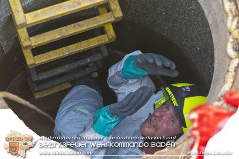 20240710_Aufwendige Menschenrettung aus Kanalsystem in Oberwaltersdorf  Foto: Stefan Schneider BFKDO BADEN