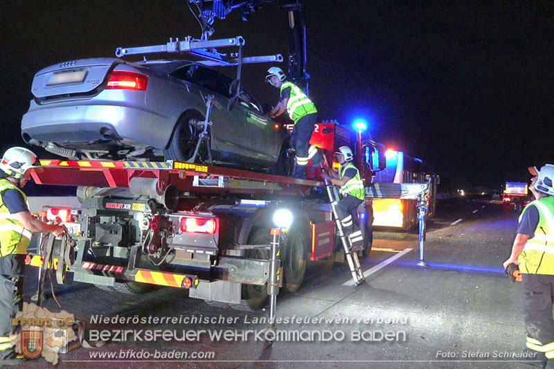 20240715_Verkehrsunfall auf der A2 - Bus gegen PKW  Foto: Stefan Schneider BFKDO BADEN