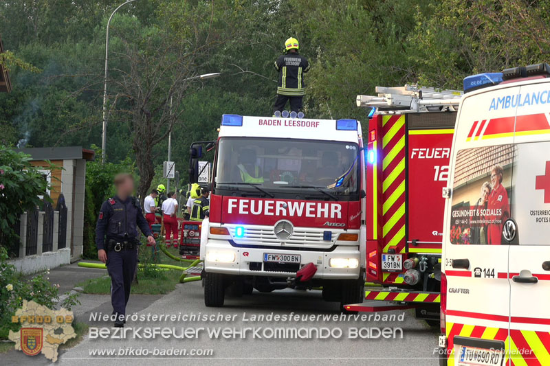 20240719_Brand bei einem Einfamilienhaus in der Badener Haidhofsiedlung   Foto: Stefan Schneider BFKDO BADEN