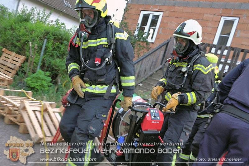 20240719_Brand bei einem Einfamilienhaus in der Badener Haidhofsiedlung Foto: Stefan Schneider BFKDO BADEN