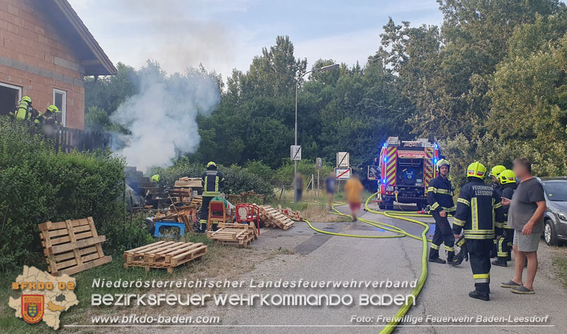 20240719_Brand bei einem Einfamilienhaus in der Badener Haidhofsiedlung   Foto: Stefan Wagner FF Baden-Leesdorf