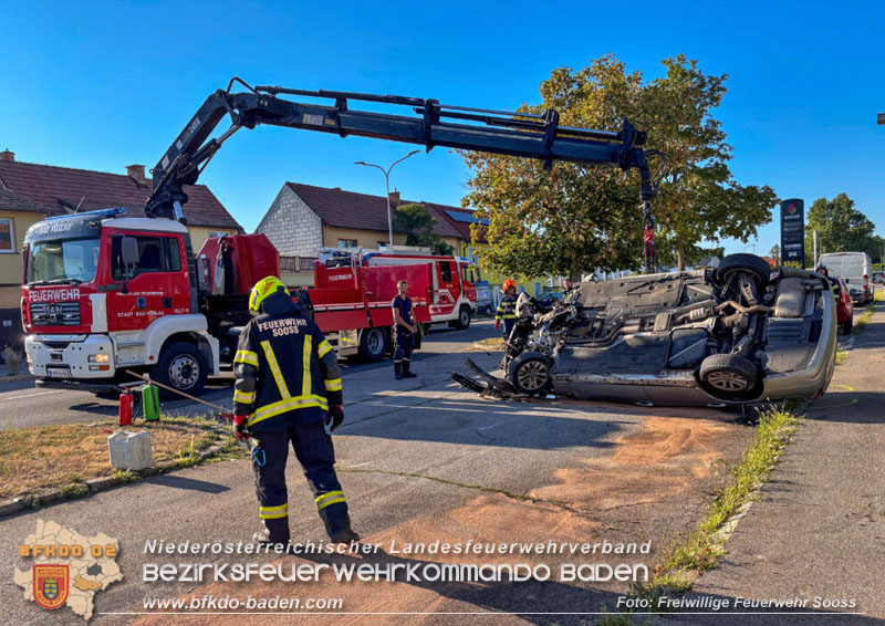 20240811_Fahrzeugüberschlag im Ortsgebiet von Sooss  Foto: Freiwillige Feuerwehr Sooss