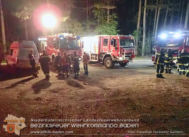 20240818_Waldbrand am Manhartsberg" in der Gemeinde Bad Vslau im Ortsteil Gainfarn   Foto: Michael Wallner FF Gainfarn