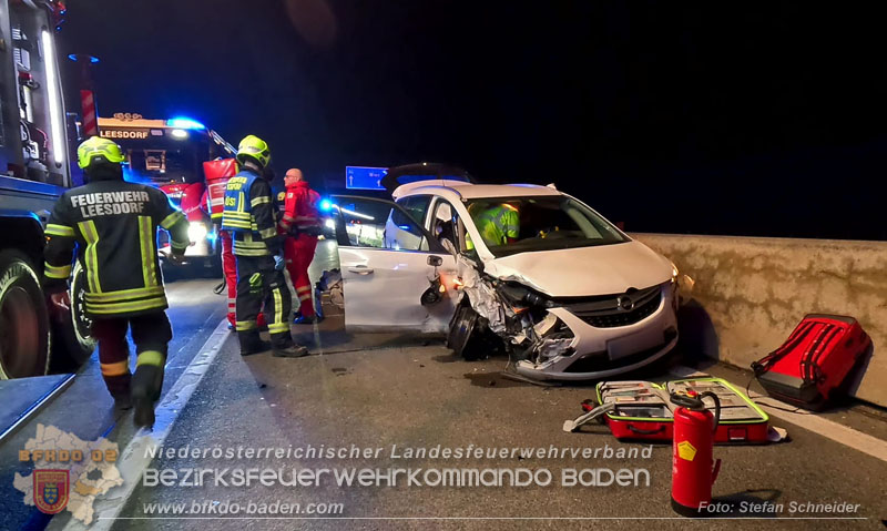 20241219_Personenrettung nach Verkehrsunfall auf der A2 bei Baden Foto: Stefan Schneider BFKDO BADEN 