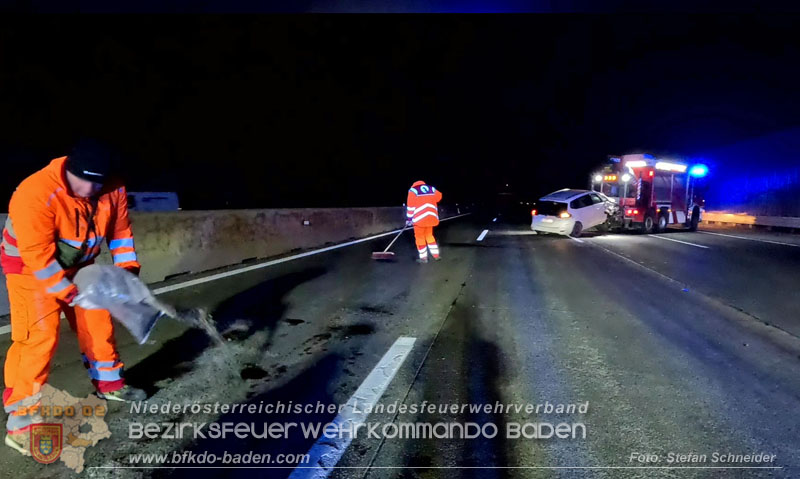 20241219_Personenrettung nach Verkehrsunfall auf der A2 bei Baden Foto: Stefan Schneider BFKDO BADEN 