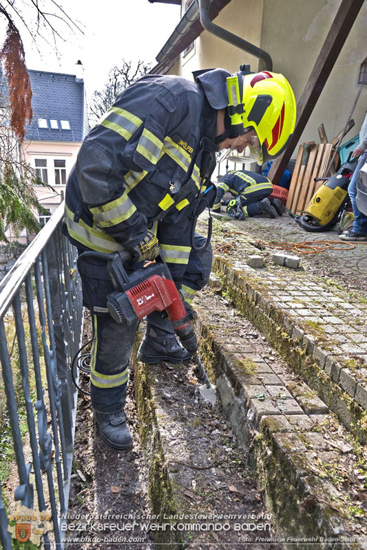 20250310_Feuerwehr befreit Stubentiger Odin" aus unterirdischem Hohlraum in Baden!   Foto: Stefan Schneider FF Baden-Stadt