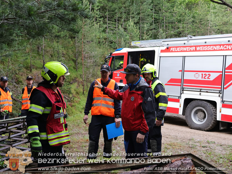 20240601 Abschnittsbung Waldbrand" 2024 in Furth-Pottenstein-Weissenbach  Foto: ASB Markus Hackl AFKDO Pottenstein