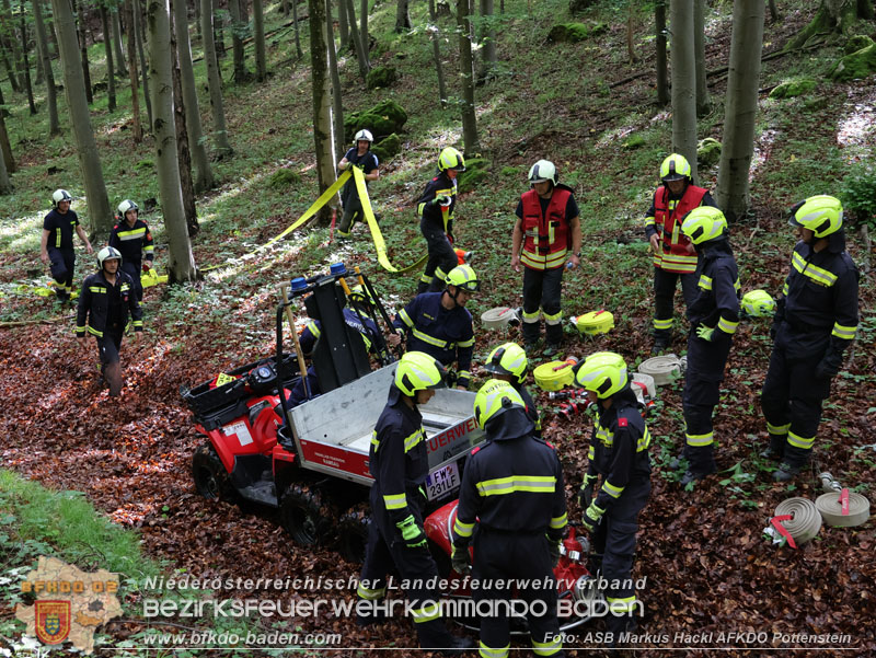 20240601 Abschnittsbung Waldbrand" 2024 in Furth-Pottenstein-Weissenbach  Foto: ASB Markus Hackl AFKDO Pottenstein