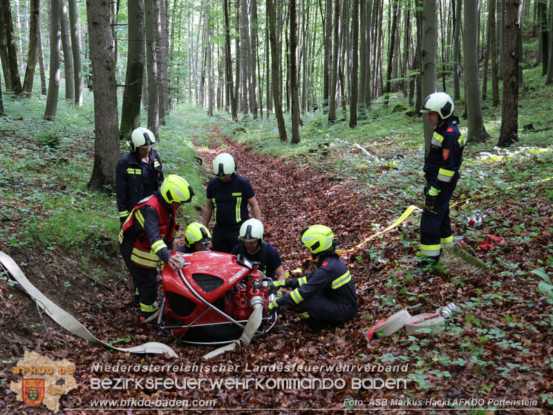 20240601 Abschnittsbung Waldbrand" 2024 in Furth-Pottenstein-Weissenbach  Foto: ASB Markus Hackl AFKDO Pottenstein