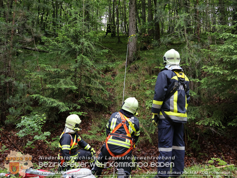 20240601 Abschnittsbung Waldbrand" 2024 in Furth-Pottenstein-Weissenbach  Foto: ASB Markus Hackl AFKDO Pottenstein