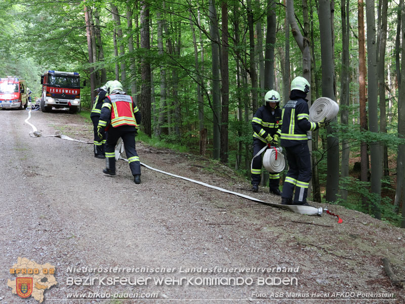 20240601 Abschnittsbung Waldbrand" 2024 in Furth-Pottenstein-Weissenbach  Foto: ASB Markus Hackl AFKDO Pottenstein