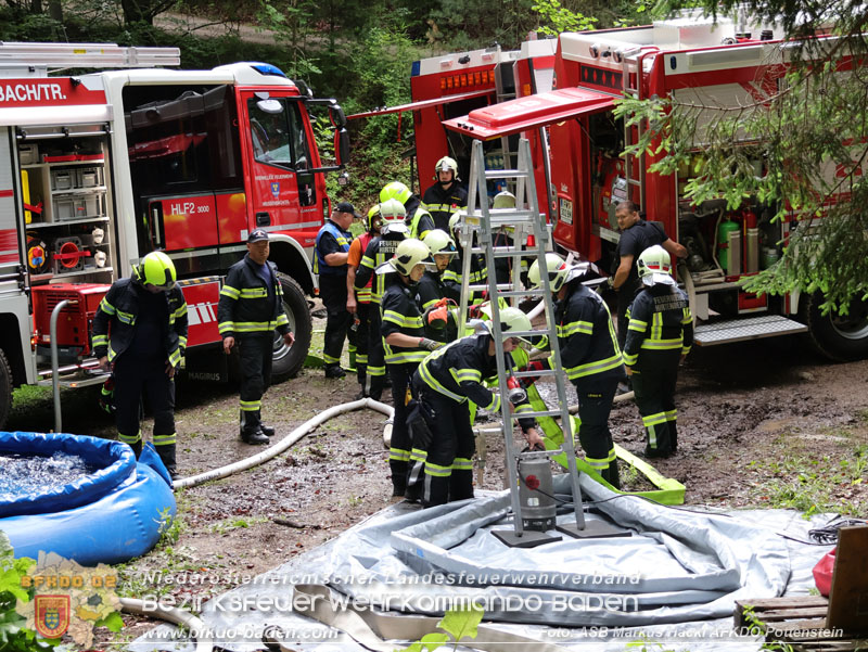 20240601 Abschnittsbung Waldbrand" 2024 in Furth-Pottenstein-Weissenbach  Foto: ASB Markus Hackl AFKDO Pottenstein