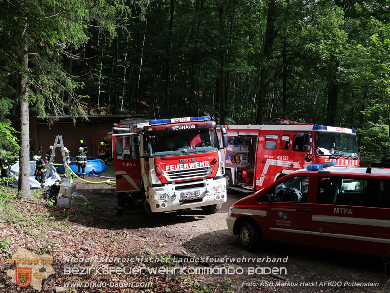 20240601 Abschnittsbung Waldbrand" 2024 in Furth-Pottenstein-Weissenbach  Foto: ASB Markus Hackl AFKDO Pottenstein