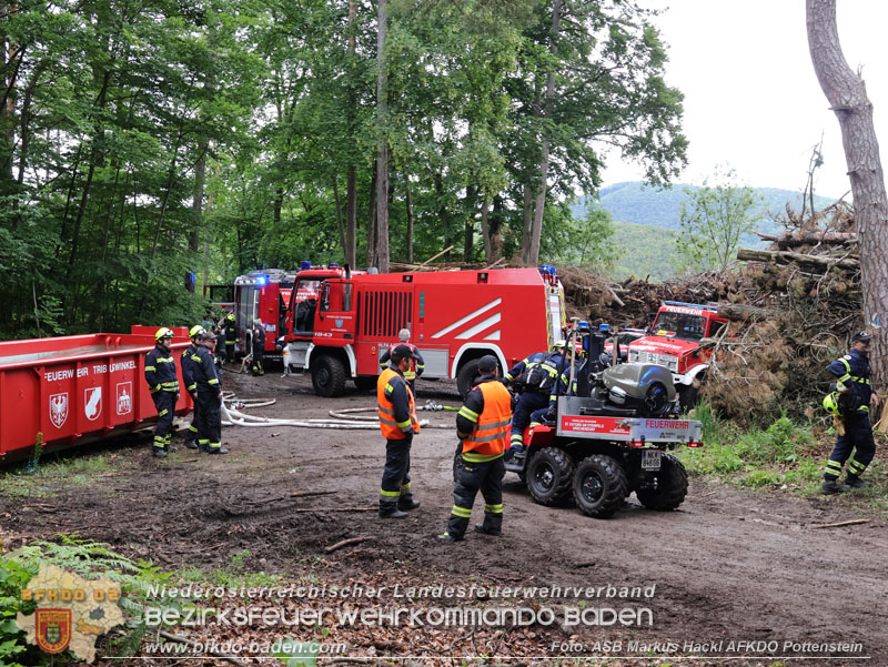 20240601 Abschnittsbung Waldbrand" 2024 in Furth-Pottenstein-Weissenbach  Foto: ASB Markus Hackl AFKDO Pottenstein