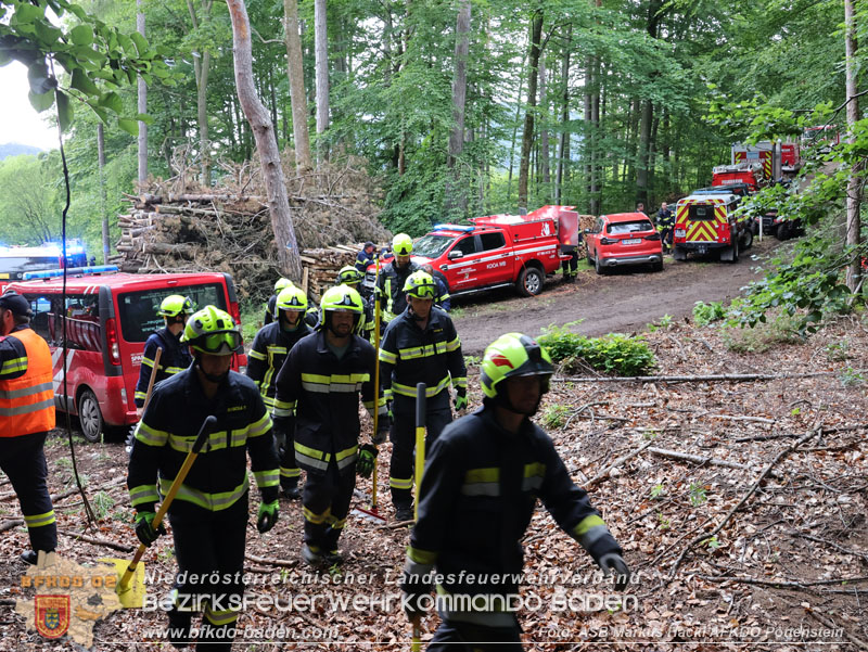 20240601 Abschnittsbung Waldbrand" 2024 in Furth-Pottenstein-Weissenbach  Foto: ASB Markus Hackl AFKDO Pottenstein