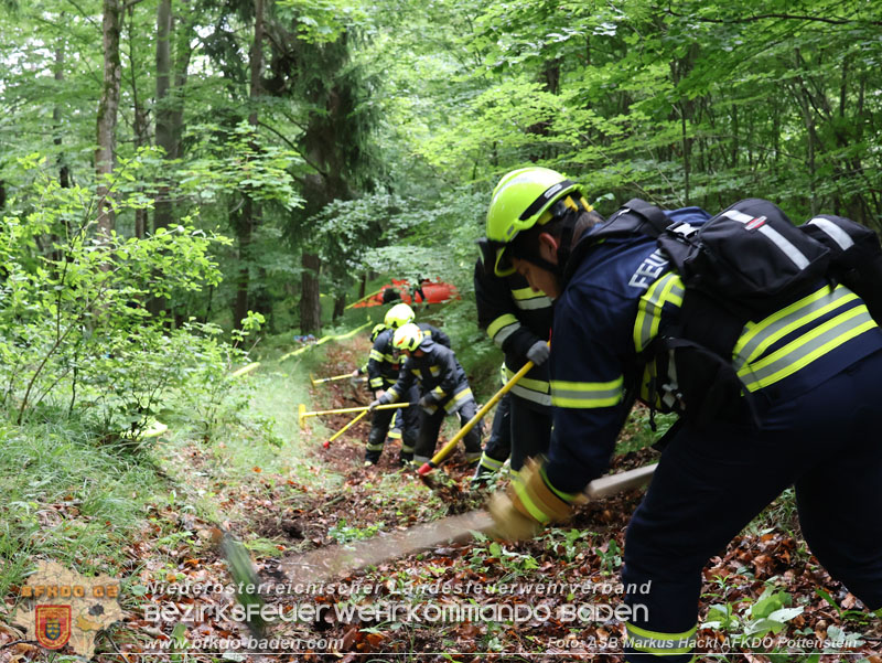 20240601 Abschnittsbung Waldbrand" 2024 in Furth-Pottenstein-Weissenbach  Foto: ASB Markus Hackl AFKDO Pottenstein