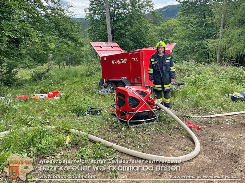 20240601 Abschnittsbung Waldbrand" 2024 in Furth-Pottenstein-Weissenbach  Foto: Freiwillige Feuerwehr Veitsau