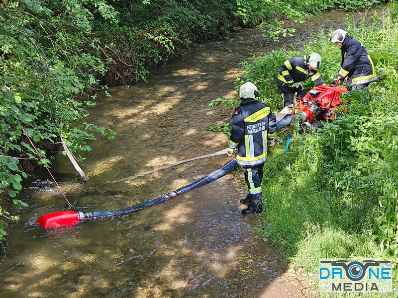 20240601 Abschnittsbung Waldbrand" 2024 in Furth-Pottenstein-Weissenbach  Foto: Christoph Seewald Drohne Media